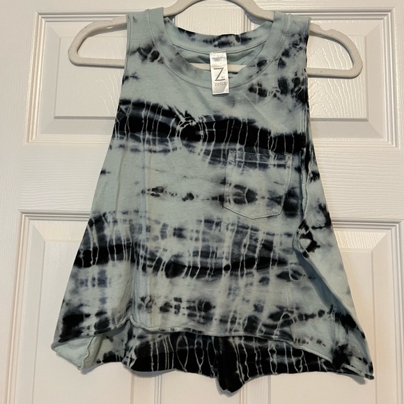 Short Zella Sunset M Jaune Tie Dye - Sport Femme Actif Avec Cordon